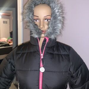 S. ROTHCHILD FAUX FUR HOOD JACKET
